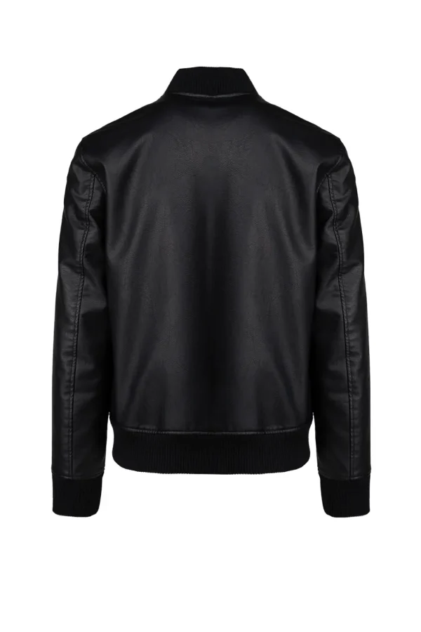 ECO-LEATHER BOMBER JACKET