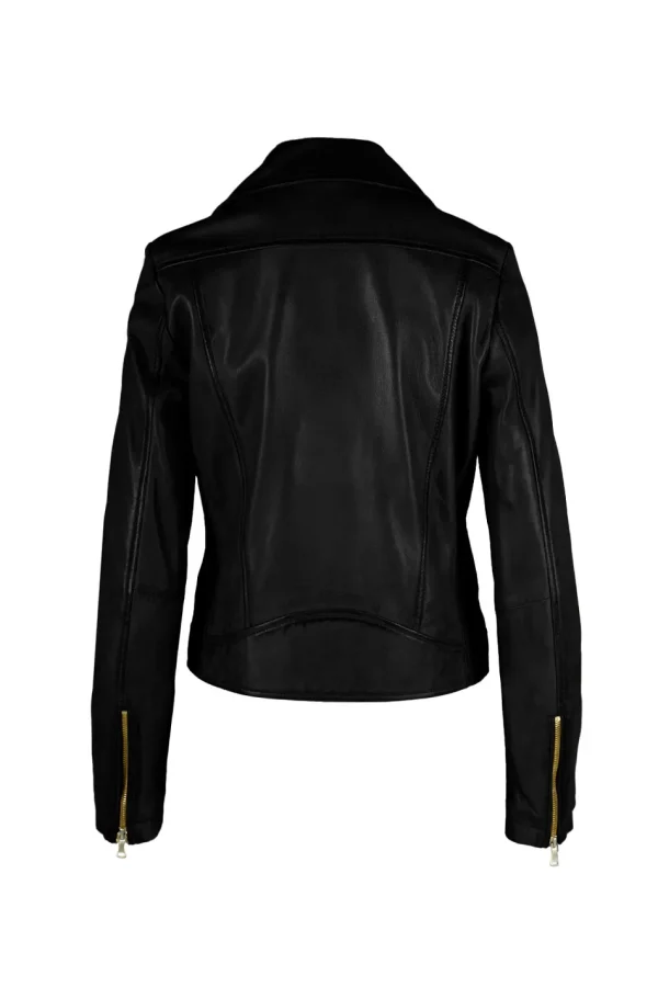 FAUX LEATHER BIKER