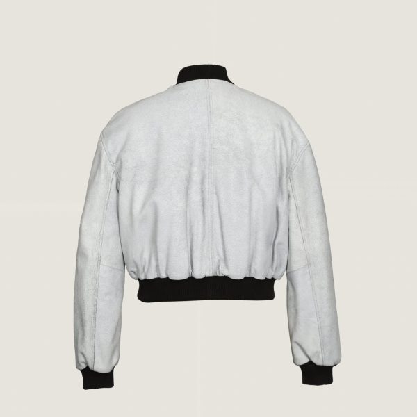 White sheep leather  Jacket