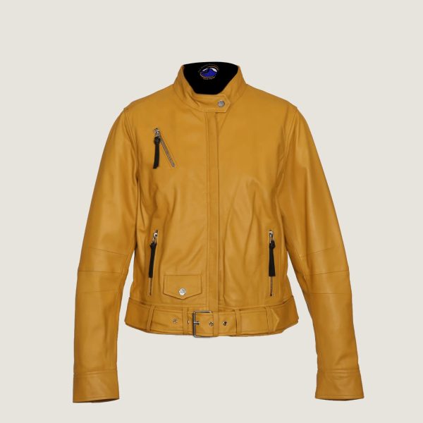 Mustard Sheep Leather Jacket