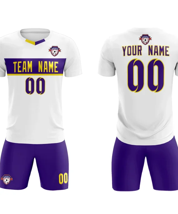 Custom White Classic Sports kit Football Shirt Jersey