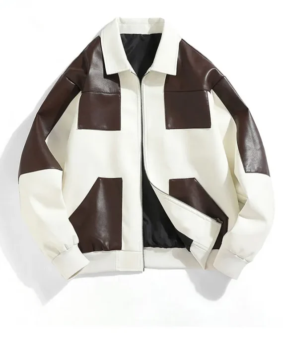 Motorcycle Biker Bomber Coat Autumn And Winter Men's Leather Jacket For Men